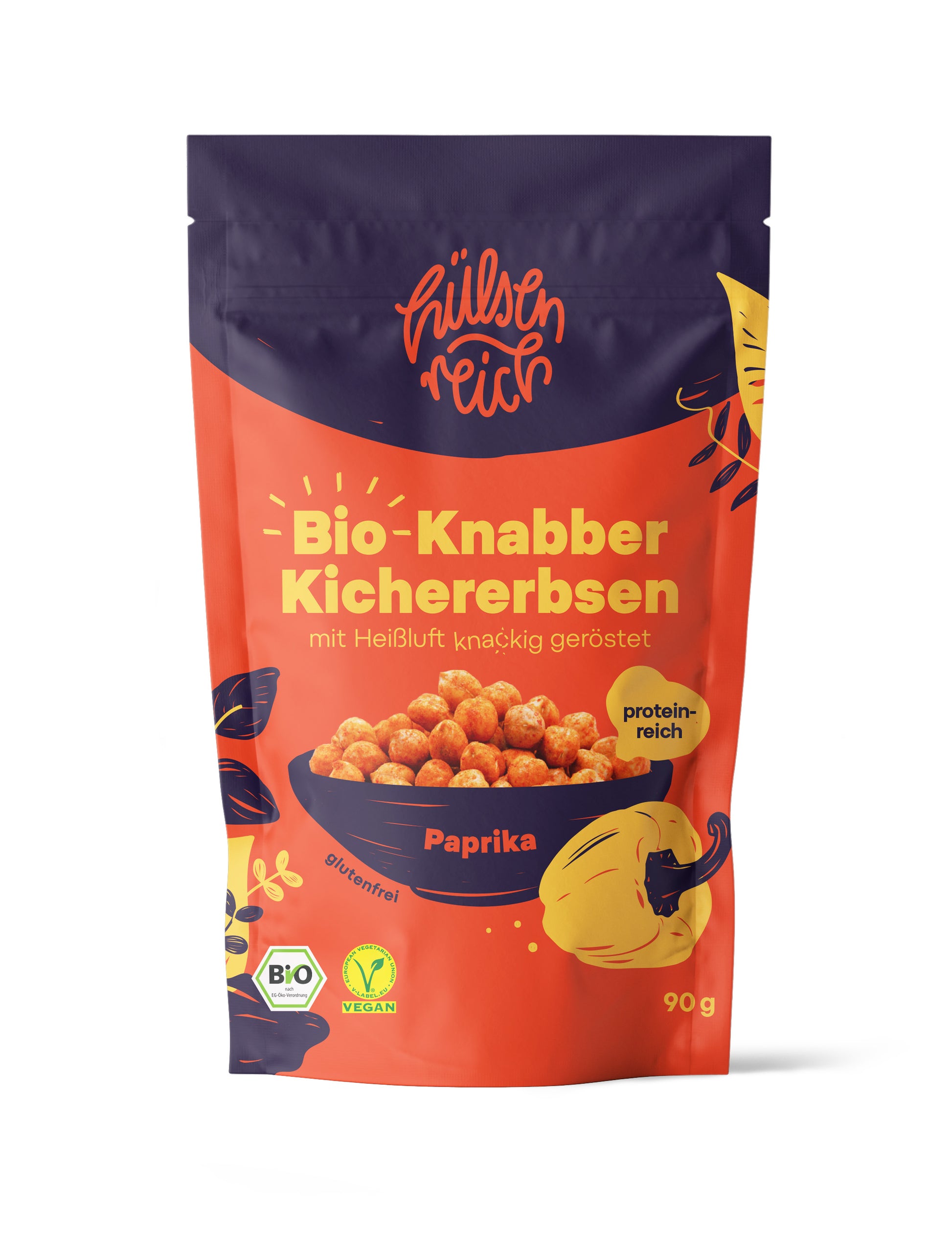 Hülsenreich - Bio Knabber-Kichererbsen Paprika