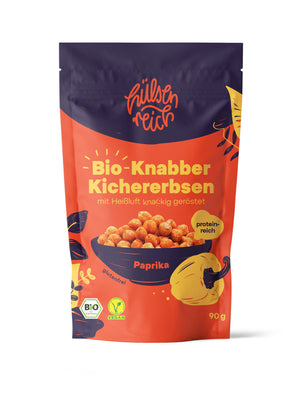 Hülsenreich - Bio Knabber-Kichererbsen Paprika