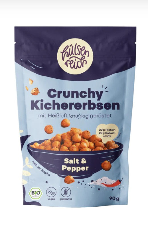 Hülsenreich - Bio Knabber-Kichererbsen Salt & Pepper