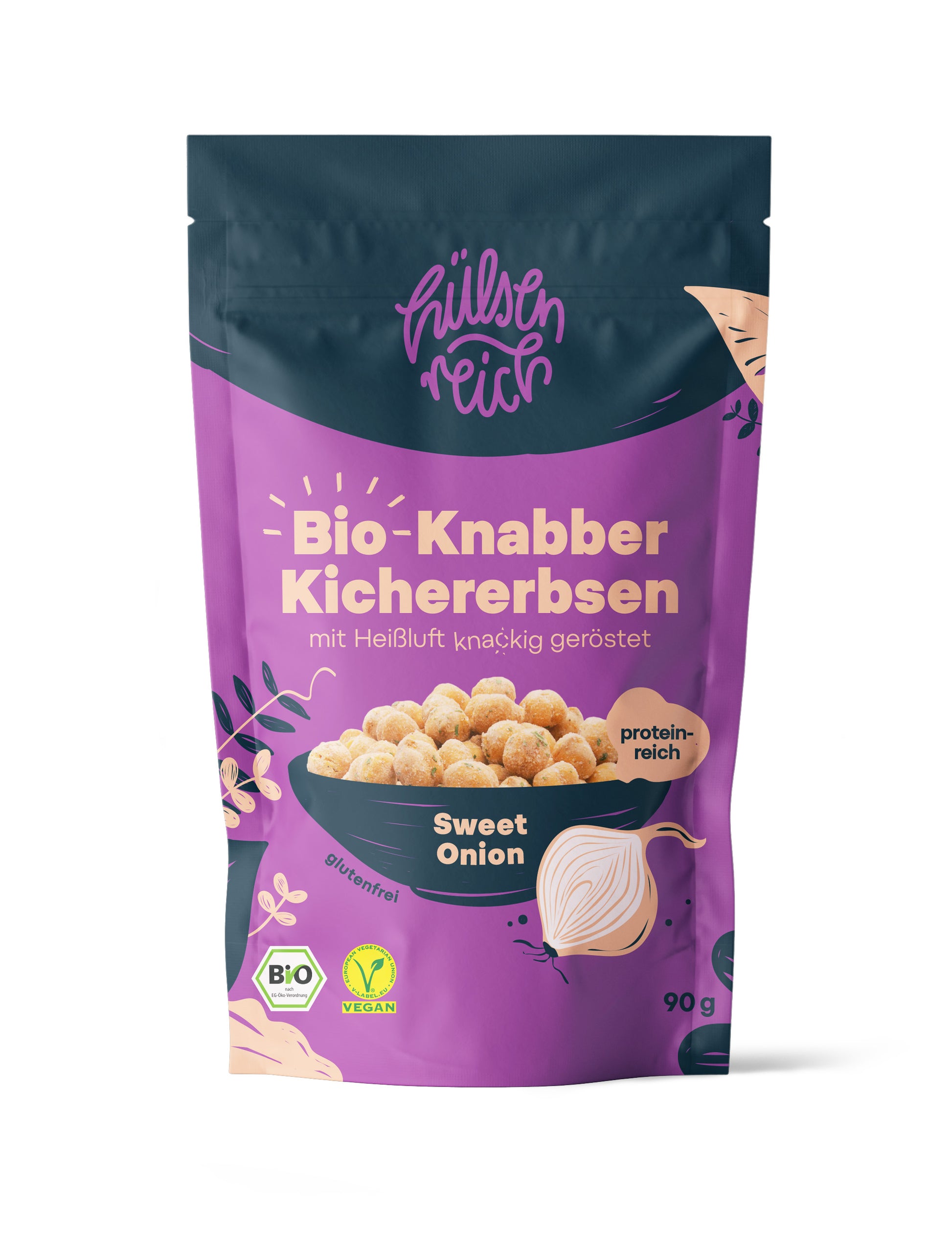 Hülsenreich - Bio Knabber-Kichererbsen Sweet Onion
