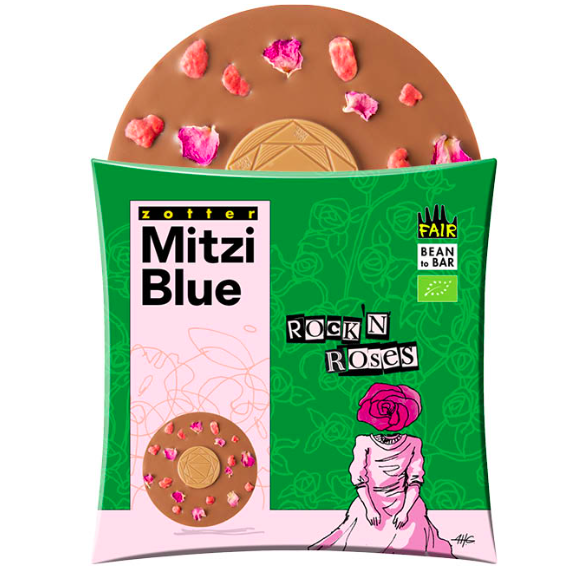 Rock'n'Roses - Milchschoko + Nougat + Mandeln + Rosen