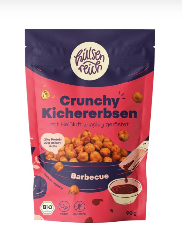 Hülsenreich - Bio Knabber-Kichererbsen Barbecue