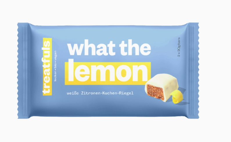 treatfuls weiße Schoko Zitronenkuchen Riegel